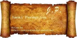 Janki Peregrina névjegykártya